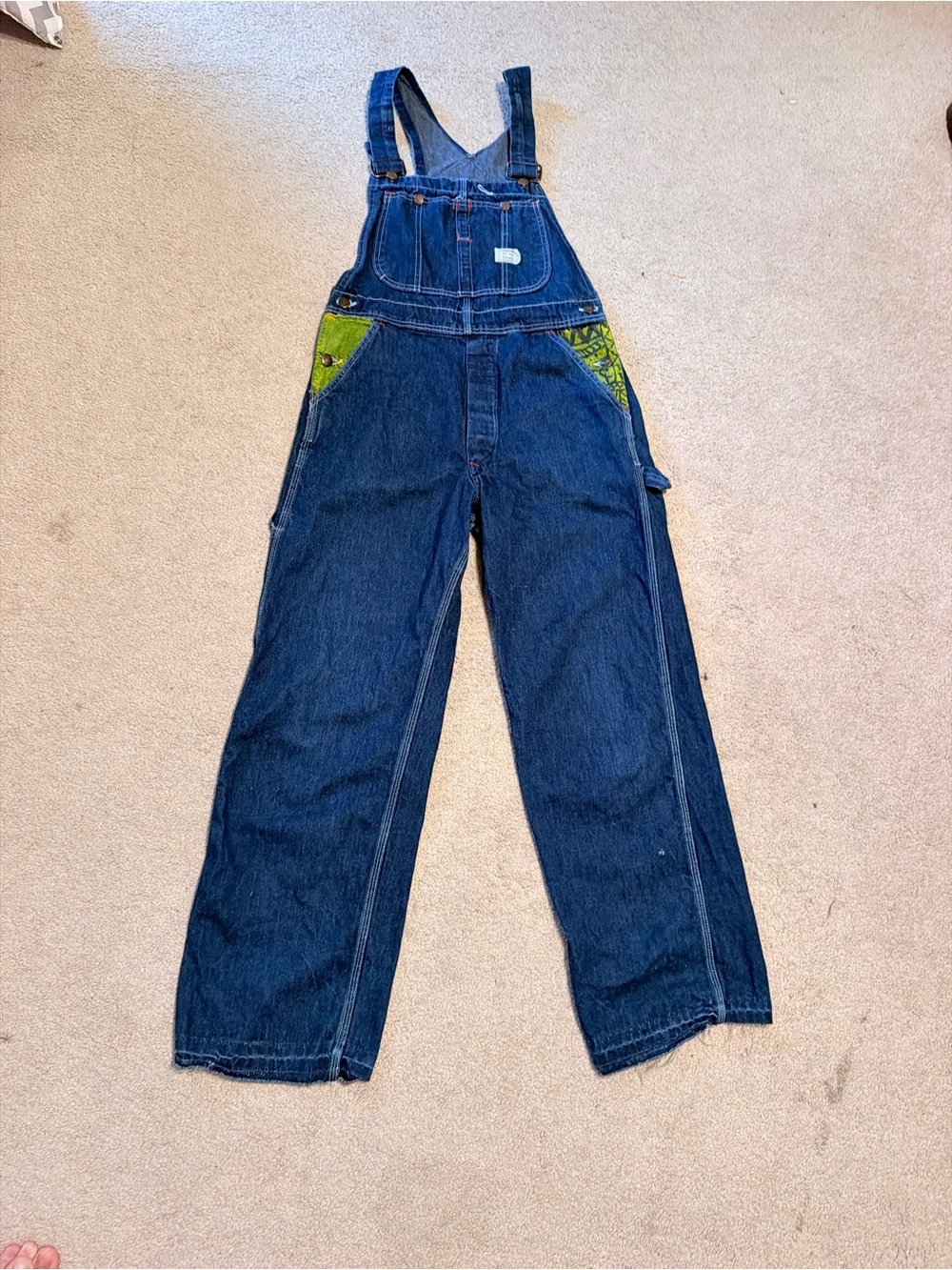 Vintage Unisex Big Mac JcPenney Denim Overalls Union Made Blue Workwear M/L